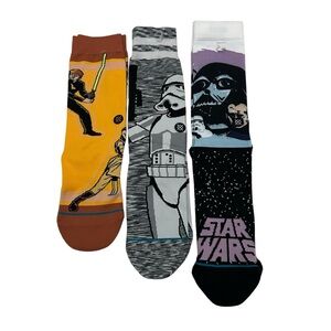 NWOT Stance Star Wars Men's Socks Bundle of 3 Pairs